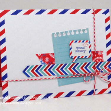 Airmail Stripes card