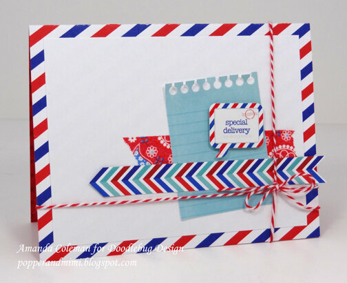 Airmail Stripes card
