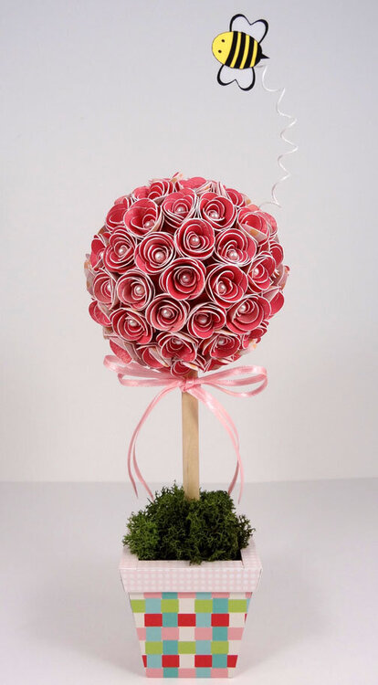 Rolled Flower Topiary