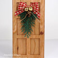 Wood Door Christmas Card