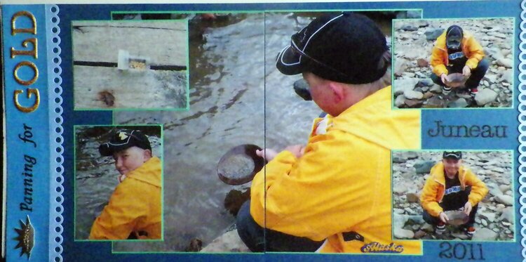 Panning for gold in Alaska