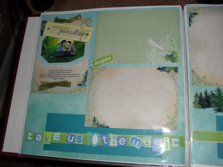 Twilight Meadow Scrapbook Layout Page 1