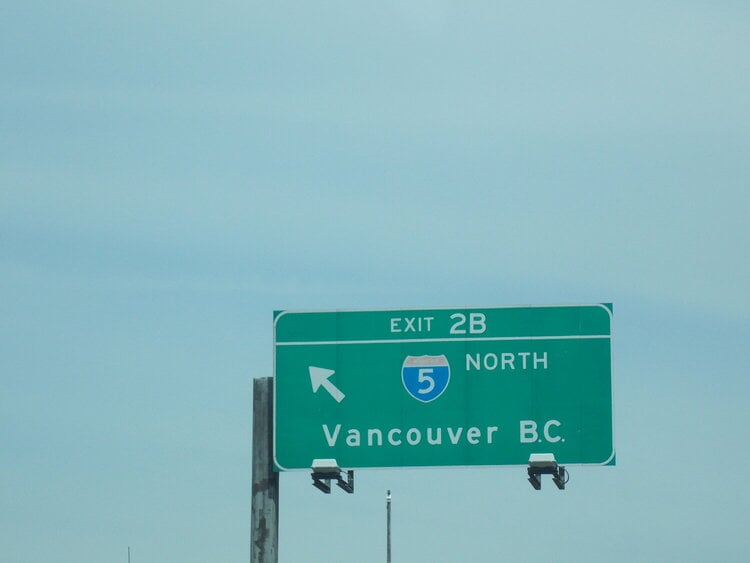 Vancouver BC Road Sign