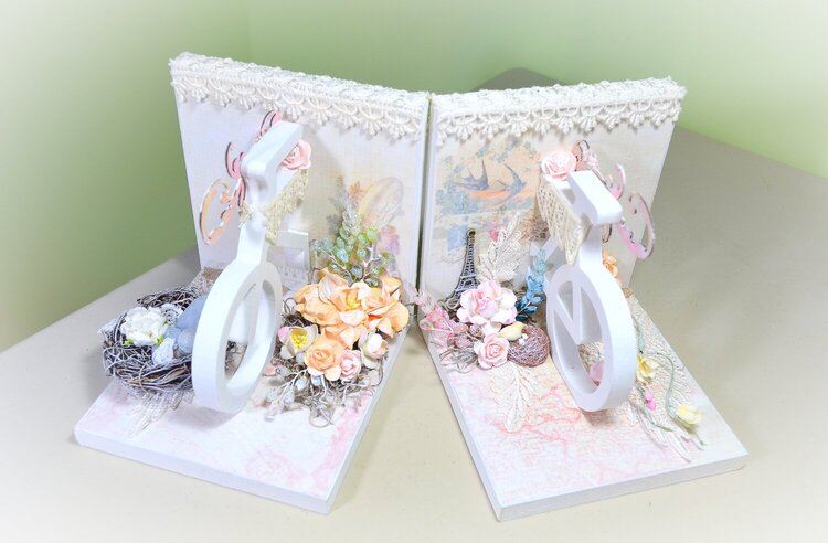 Shabby Chic Altered Book End