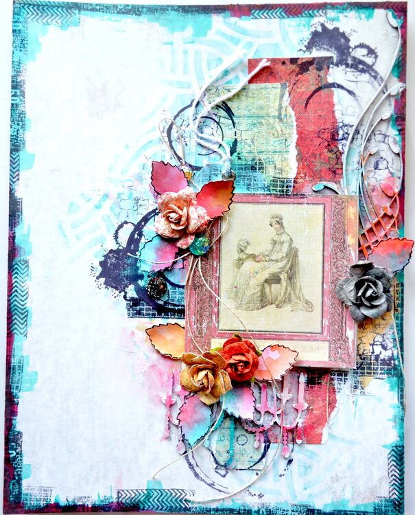 Mixed Media Vintage Layout