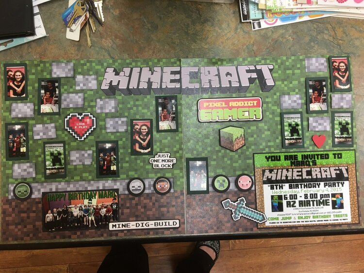 I Spy a fabulous Mine Craft Project by Kristan Paolacci!