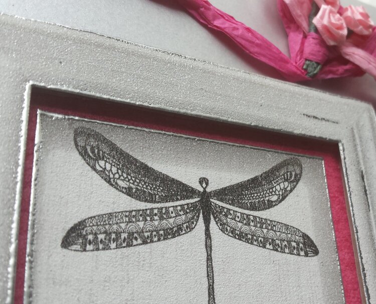 Card with dragonfly
