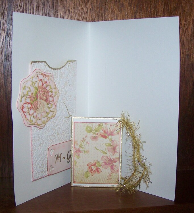 A card for a wedding - inside