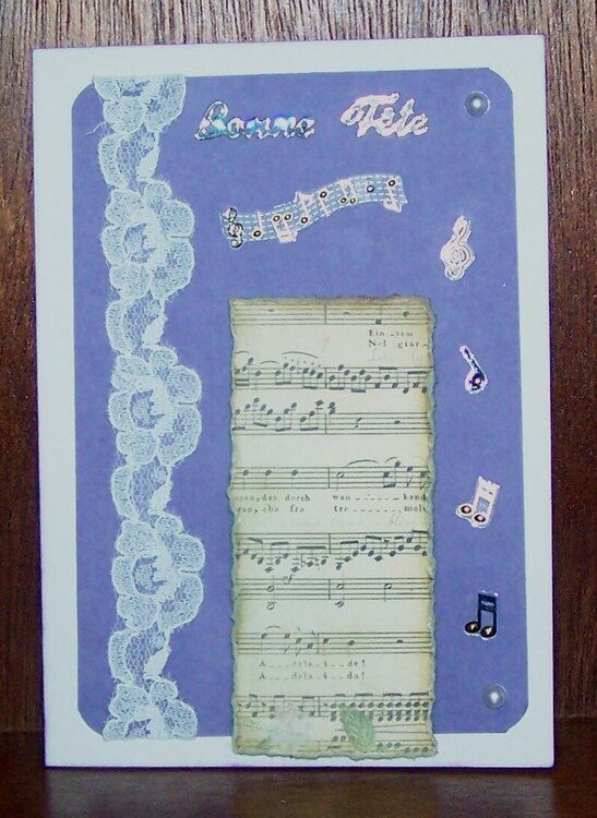 A card for musicians Day