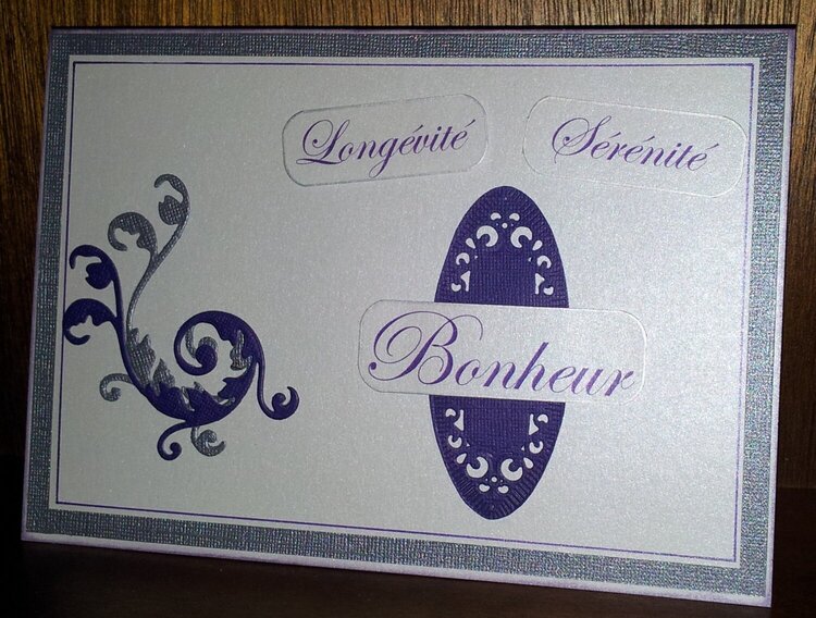 Card for wedding - outside