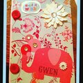Birthday Card: Simple, Bling, Child's Play Elegance