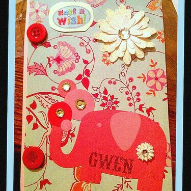 Birthday Card: Simple, Bling, Child&#039;s Play Elegance