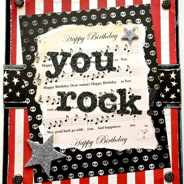 You Rock! Birthday card