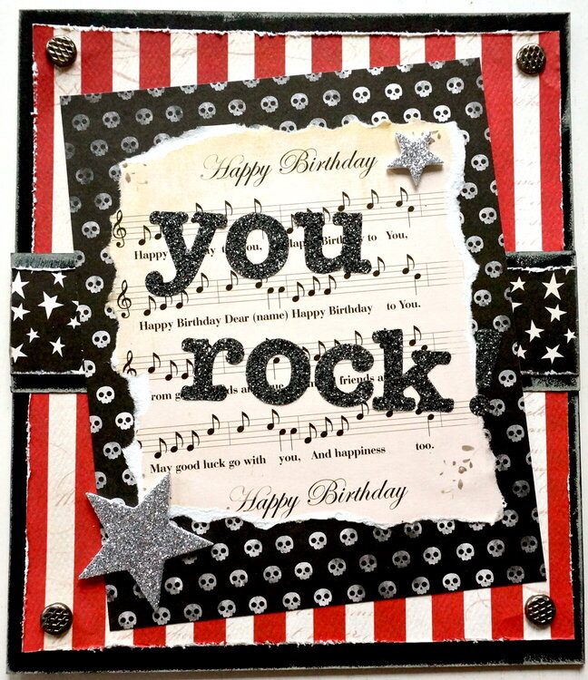 You Rock! Birthday card