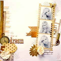 like a dream - white golden layout