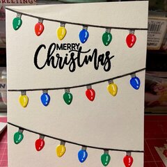 merry christmas lights card