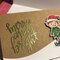 Merry and Bright Christmas Elf card - detail image