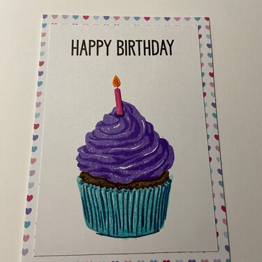 Simple Cupcake Birthday Card