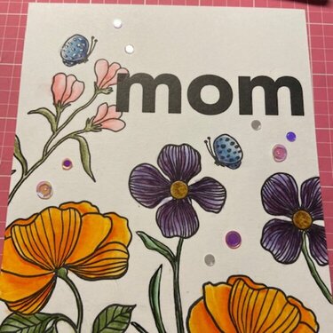 Floral Mom&#039;s Day Card