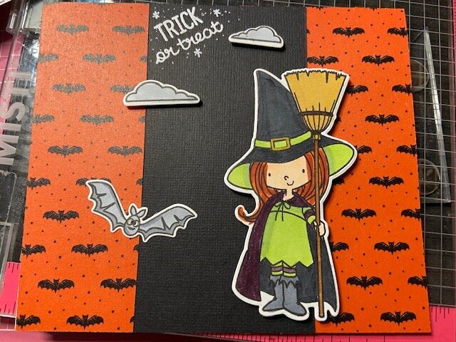 Witchy Halloween Card 2020- orange