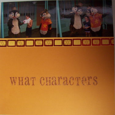 What Characters! (Disney vacation)
