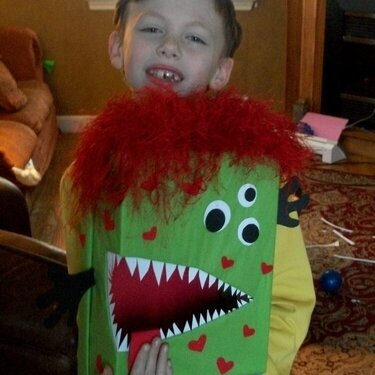 My Danny and his Valentine Monster !!