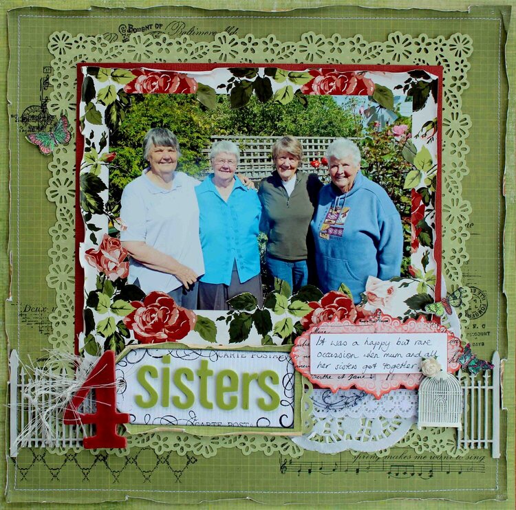 4 Sisters. Published in Australian Scrapbook Ideas magazine.