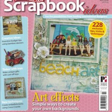 I made the cover of Australian Scrapbook Ideas magazine!