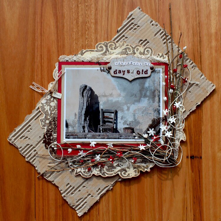 Days Of Old. Published in Scrapbooking Memories, March 2012.