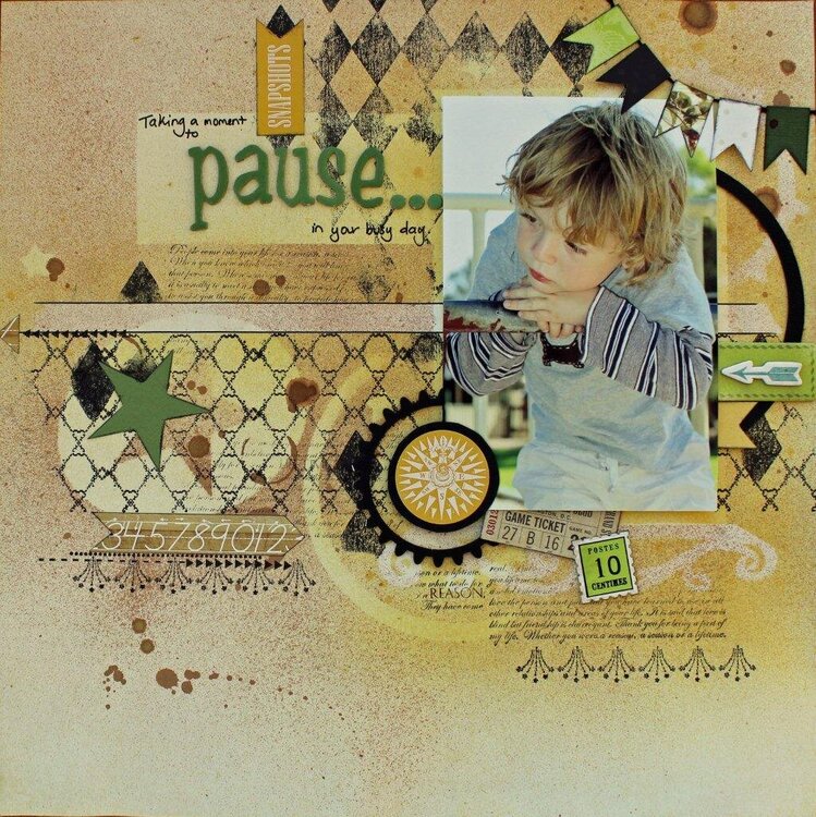 Pause. Published in Scrapbook Creations Issue No 95