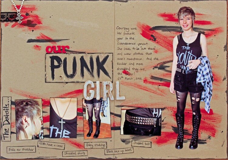 Our Punk Girl. Published Scrapbooking Memories Vol 14, no 12