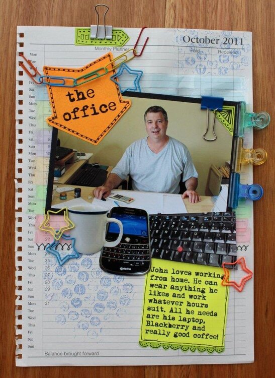 The Office. Published in Scrapbooking Memories magazine