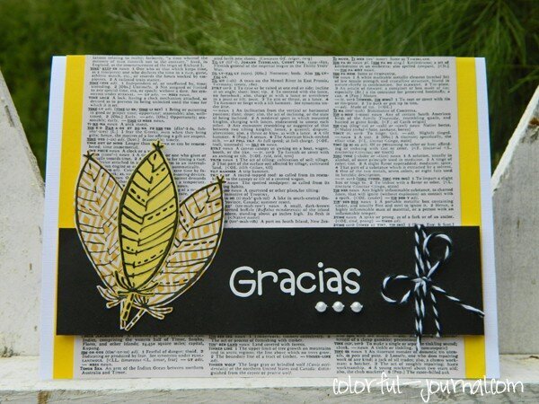 Thanks you (Gracias) card - Soho Garden Collection