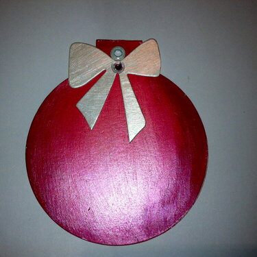 Red Christmas Balls with Bow