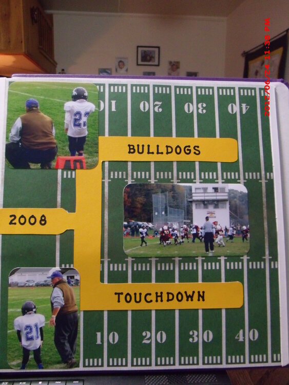 The Bulldogs made one touch down that day - not a total loss.