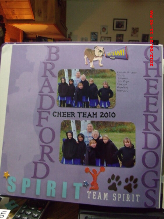 My cheerleading team - The Bradford Cheerdogs