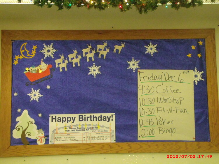 Bulletin Board that I decorated at work.