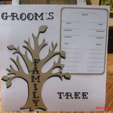 Groom&#039;s Family Tree