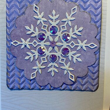 Winter snowflake cards Lavender 2021