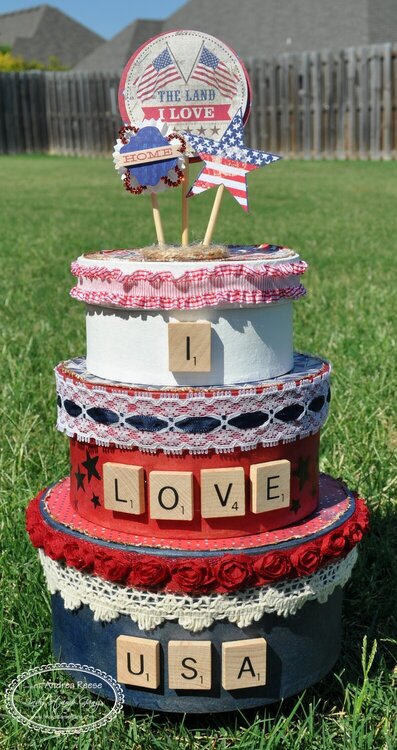 Patriotic Nesting Boxes