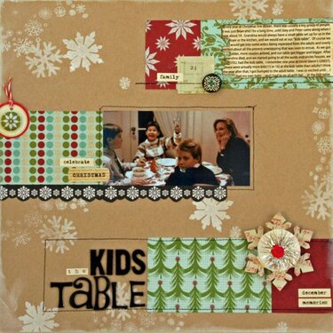 The Kids Table *Scrapbook Circle Kit*