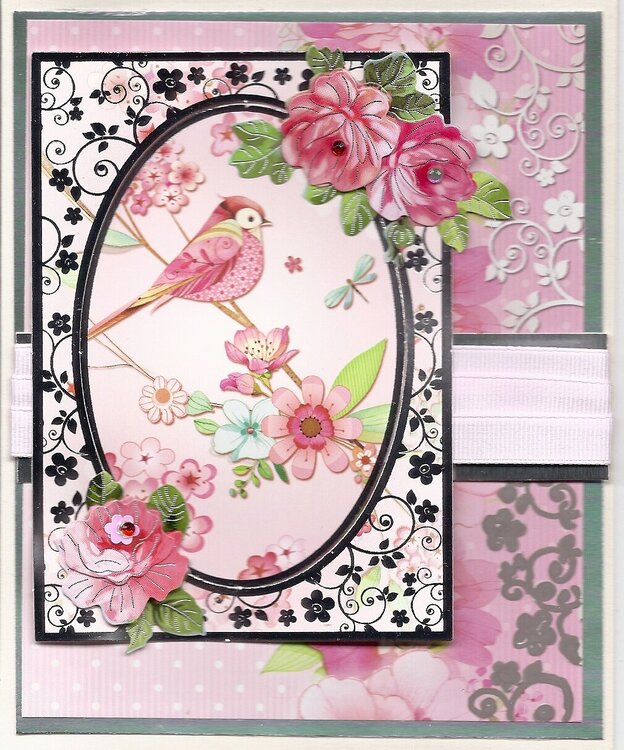 Pink Bird Birthday Card