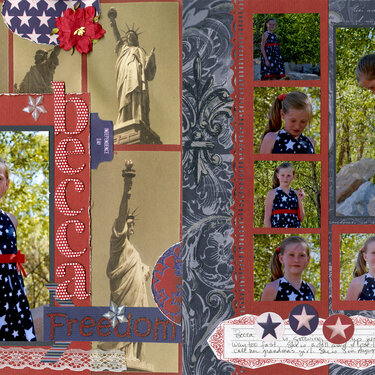 Lady Liberty Layout - Becca Ann