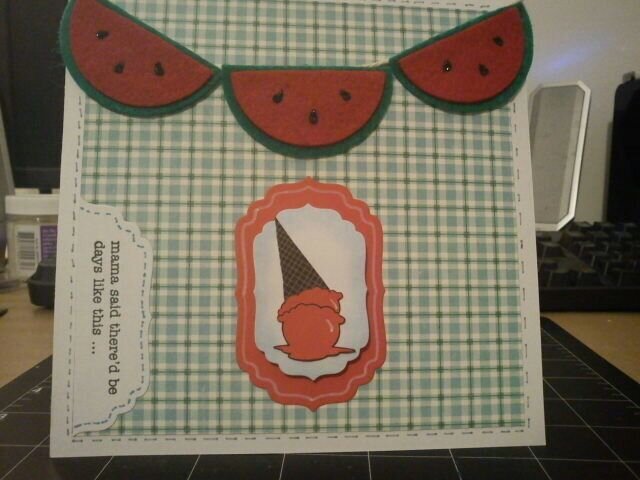 Watermelon Banner Card