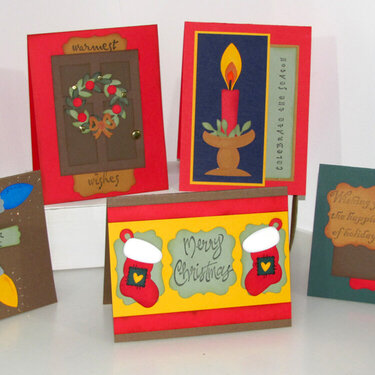 Punch Art Christmas cards