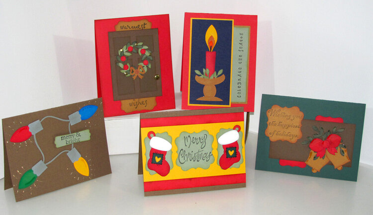 Punch Art Christmas cards