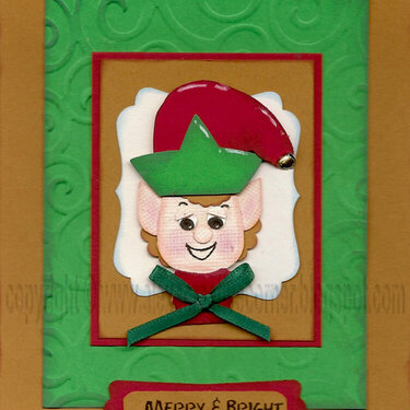 Santa&#039;s Little Helper Card