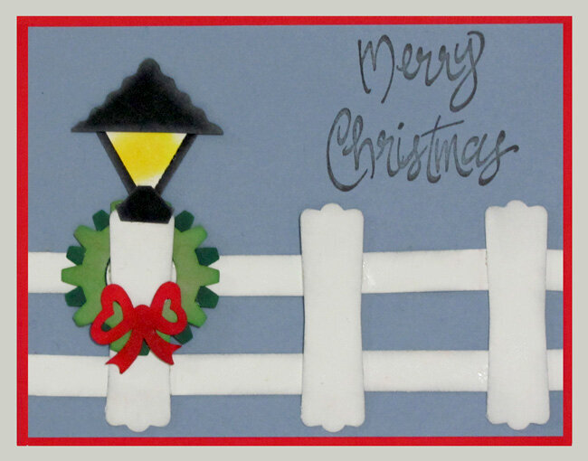 Lantern Christmas card