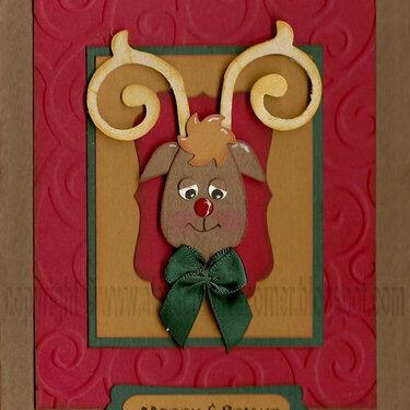 Rudolph Christmas Card