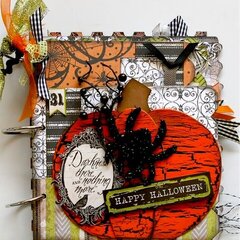 Halloween spooktacular mini book album